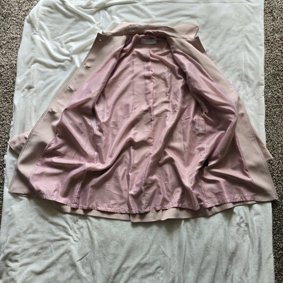 T Tahari Sophie Single-Breasted Coat - Rose Quartz Pink - Picture 10 of 16